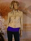 Dolce & Gabbana - $2495 New DOLCE & GABBANA Beige Plaid Tweed Jacket 4 38