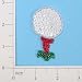 Sequin Golf Ball Applique Each