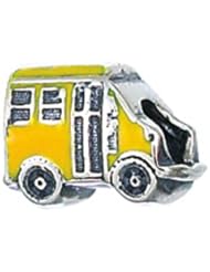 Zable School Bus School Sports Sterling Silver Charm