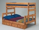 Pine Crafter Stackable Wood Bunk Bed