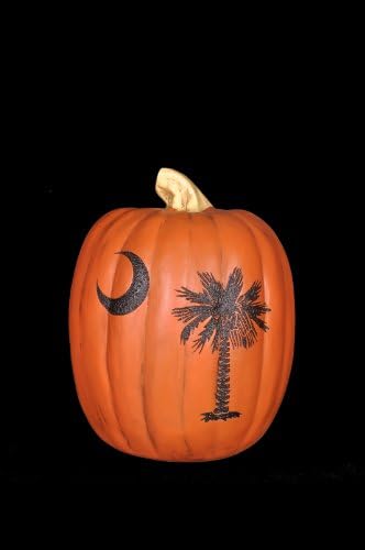 Resin Collegiate Pumpkins 12.5 (Large) - Palmetto Moon