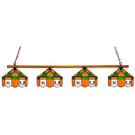 74 Executive Billiard Pool Table Lamp Light University of Miami Hurricanes - Free Shipping by Wave
