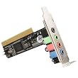 New - StarTech 4 Channel Low Profile PCI Sound Adapter Card AC97 3D Audio Effects - U45136