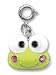 LICENSED © Sanrio Keroppi ® the Frog Smile Face Charm with Pink Crystals