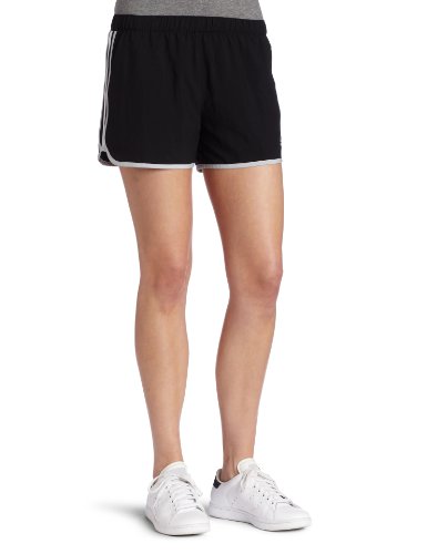 adidas Women's Marathon 10 Grete Short 2 W (Black, Light Onix, White, Small)