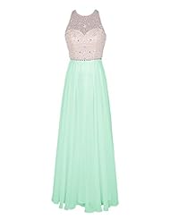 Sleeveless Natural   Waistline Round Neck Evening Dress/Prom Dress/Party Dress 