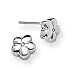 Diamond and Sterling Silver Earrings