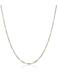 18k Gold .5mm D-Cut Box Chain Necklace