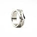Stainless Steel Men's Double Brushed Spin Band Band Ring