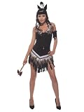 Sexy Native American Indian Costume Tonto Pocahontas Fringe Dress