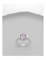 Amethyst Ring In 92.5 Sterling Silver