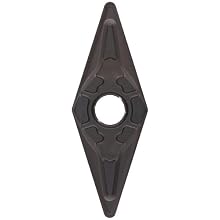 Sandvik Coromant T-MAX P Carbide Turning Insert, VNMG Style, 35 Degree Diamond Shape, KM Chipbreaker, GC3205 Grade, Multi-Layer Coating