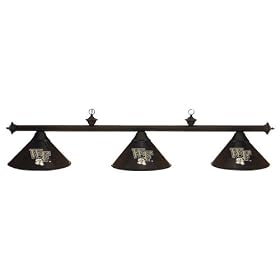 Wake Forest Demon Deacons 3pc BLACK METAL SHADE POOL TABLE LIGHT LAMP