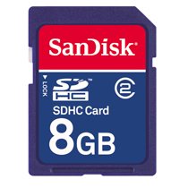 Sandisk 8GB SDHC Memory Card (SDSDB-8192, Bulk Package)