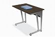 Delta 36" Desk - Chocolate finish