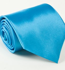 Shop For Classy Men's Turquoise Solid Tie and Hankie Set