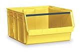 MAGNUM QMS743YL Bin, Plastic, Yellow