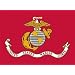 Valley Forge Nylon United States Marine Corp. Flag, measures 3-Foot x 5-Foot