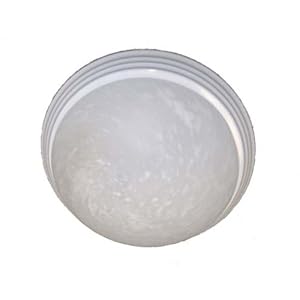 Precision Products Plus 79596-PPP White Round Ceiling Fixture, 13-Inches Long, White... by Precision
