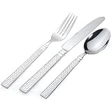 WHITE DOTS 20 PIECE FLATWARE SET