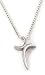 Sterling Silver Double Crescent Cross Pendant by Bob Siemon, 18