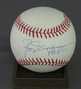 Rod Carew Signed Major League Baseball - HOF 91