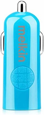 melkin Mini 2.4 AMP Car Charger for Samsung Mobile Phones Tablets (Blue)