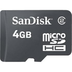 Sandisk 4GB MicroSD Transflash Memory Flash Card - Retail Packing for Blackberry 8300 8800 8830 LG CU575 LX570 VX8550 VX9900 Nokia N95 HTC Wing T-Mobile
