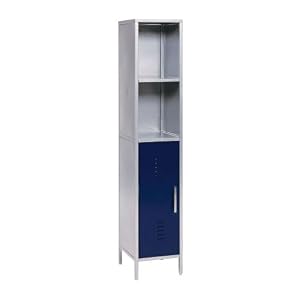 American Furniture Alliance Locker Storage Tower Left, Navy Blue Panel Only