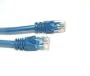 Micro Connectors Cat 5E Molded Snagless Networking Patch Cable (7 Feet, Blue)