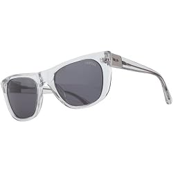 Vestal St. Jane Adult Hand Formed Acetate Lifestyle Sunglasses - Clear/Grey/Brushed Silver