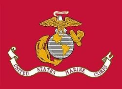 Valley Forge Nylon United States Marine Corp. Flag, measures 3-Foot x 5-Foot