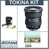 Tokina 11mm - 16mm f/2.8 ATX Pro DX Af Nikon Digital Mount Lens Kit, with Tiffen 77mm UV Wide Angle Filter, Professional Lens Cleaning Kit