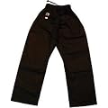 Karate Black 100% Cotton Trousers -