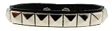 1 Rows of Pryamid Shaped Studs Leather Wrist Band Bracelet by ToltecTraders.com
