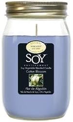 Soy Canning Jar Candles 12 Ounces-Cotton Blossom