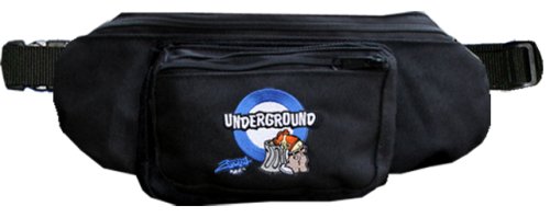 Original 2stoned Hüfttasche Retro mit Stick Underground in Schwarz