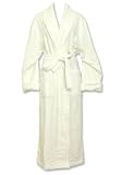 Turkish Spa Shawl Terrycloth White Robe