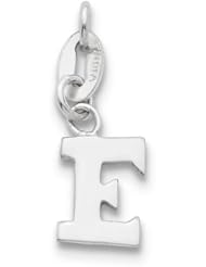 Gold and Watches Sterling Silver Initial E Pendant