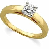14K White or Yellow Gold Diamond Engagement Ring - 0.40 Ct.