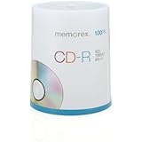 Memorex 700MB/80-Minute 52x CD-R Media 100-Pack Spindle