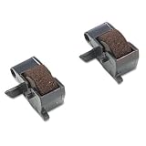 DATA PRD Compatible Ink Rollers for Canon/Sharp Calculators, Black/Red, Two per Pack