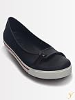 Crocs Women Crocband Ii.5 Navy Raspberry Flat Shoes