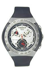 Tissot Men's T0104171703100 T-Trax Chronograph Black Rubber Strap Watch