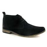 Glorious Frown Black Leather Mens Boots