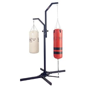 Prime Fighter Freestanding Home Gym Dual Heavy Bag Platform 300A by