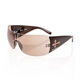 G by GUESS Rimless Sunglasses with Cross Temples