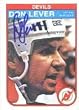Don Lever, New Jersey Devils, 1982 Opee Chee Autographed Card