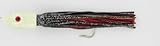 16oz Dual Pull Jig with Vinyl Skirt Glow Head Black Over Red - Jamfab Jigs DPJ16-BLK/RED, Fishing Lures & Lure Kits