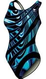 TYR Women's Thor Maxback, Black/Blue, 30 -Inch